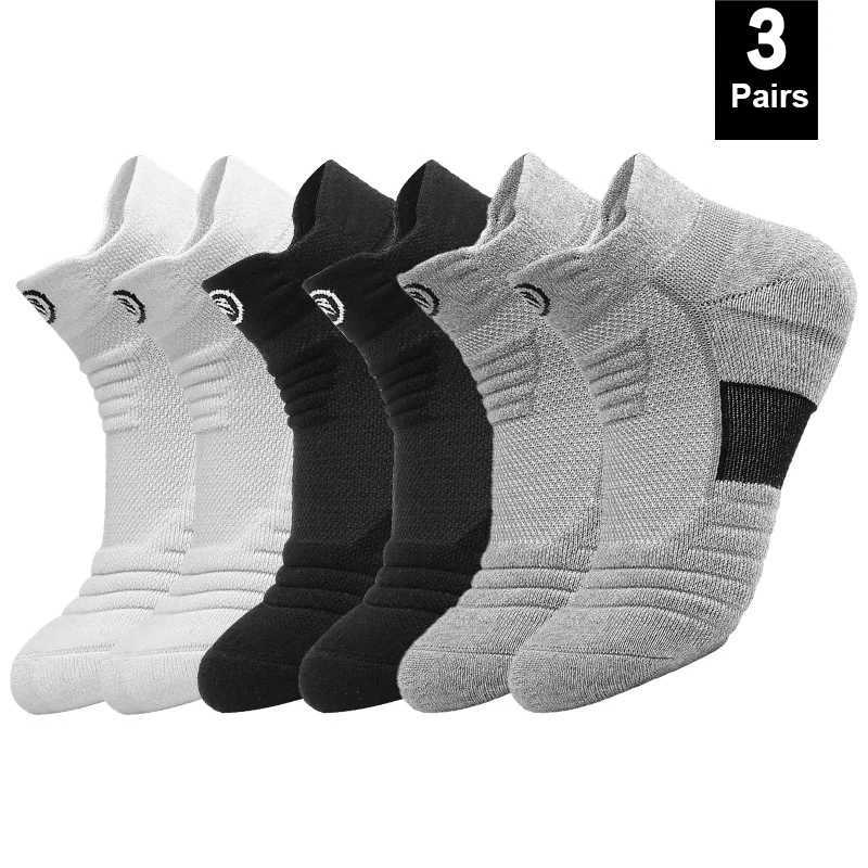 1/3 Pairs Anti-slip Football Socks Men Cotton Sock Short Long Tube Soccer Basketball Sport Socks Breathable Deodorous Sock 39-45 D260313