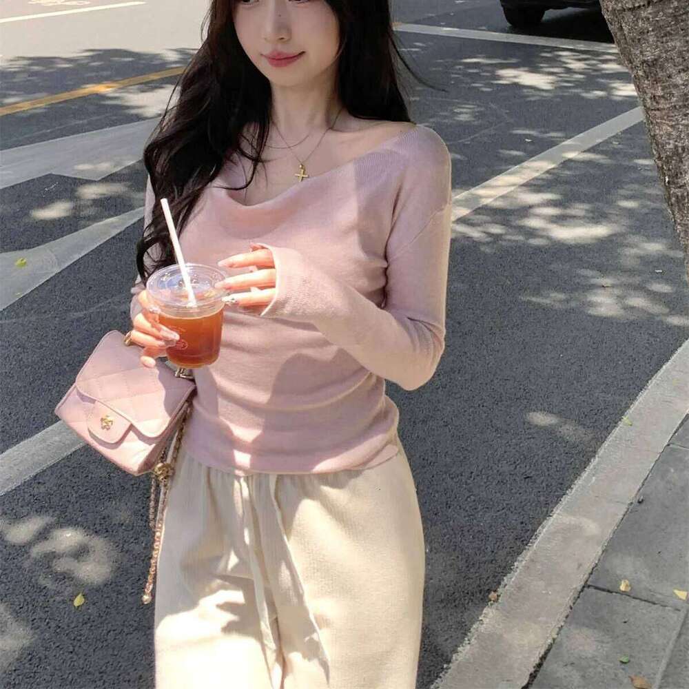 Sueters De Mujer Fashion Slim Knitted Pullovers Long Sleeve V-Neck Knit Sweater Pullover Women Tops Sweaters Q2555 Z260313