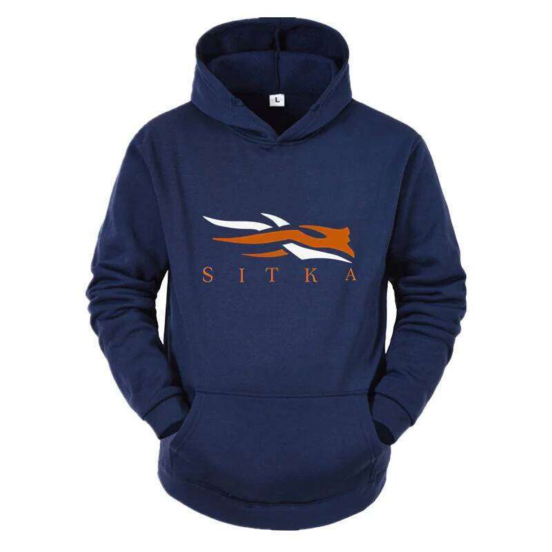 2025 New SITKA Letter Printed Fashion Men's Street Harajuku y2k Autumn/Winter Hoodie Hip Hop Warm Sports and Leisure Clothing Z260314