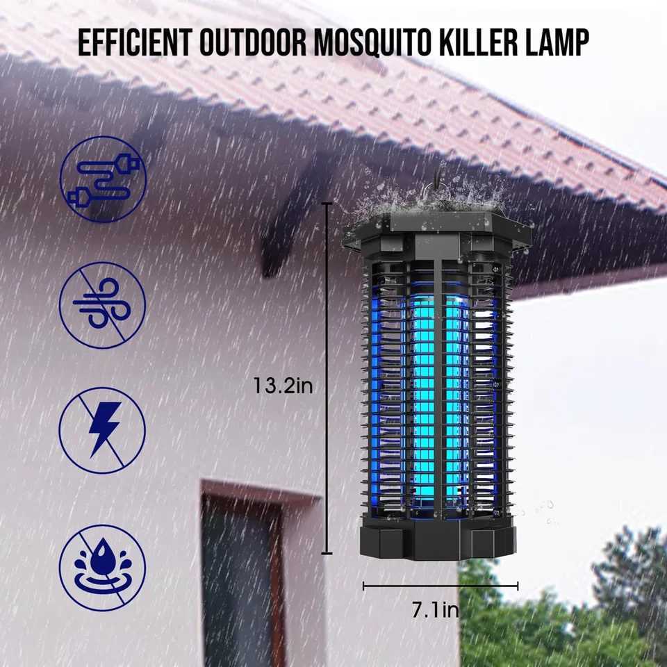 71 4000V Waterproof Electric Mosquito Zappers Bug KillerInsect Fly Trap for Home Backyard Patio 2500 sqft Low Light intensit H260313