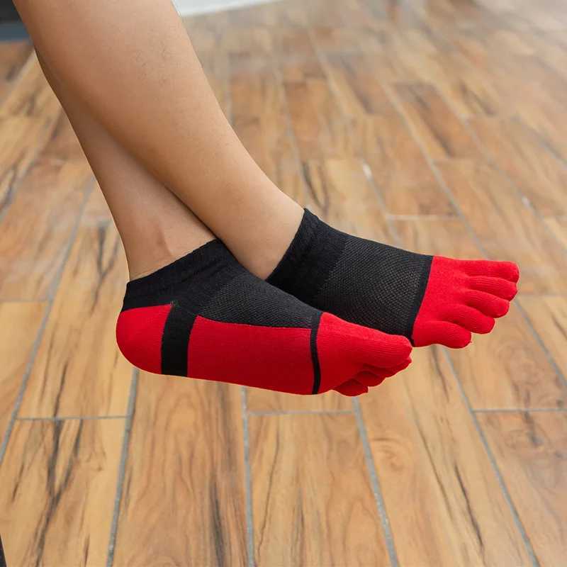 3 Pairs Five Finger Ankle Socks Cotton Mens Casual Mesh Breathable Comfortable No Show Socks With Toes D260313