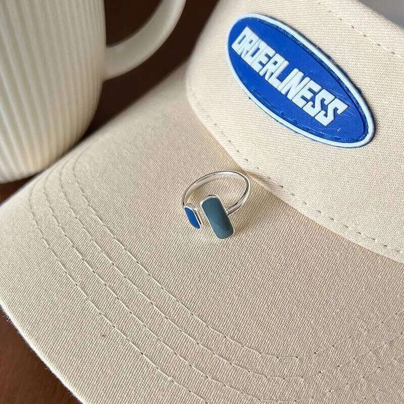 925 Sterling Silver Rectangle Geometry Woman Rings Luxury Quality Fine Jewelry Wholesale GaaBou H260312