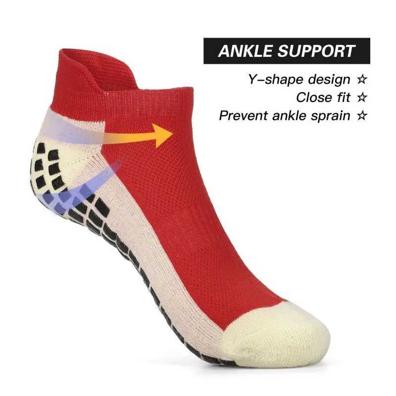 Breathable Soccer Socks Anti-slip Athletic Ankle Socks Sport Short Socks for Men Women Yoga Football Gym Cycling D260313