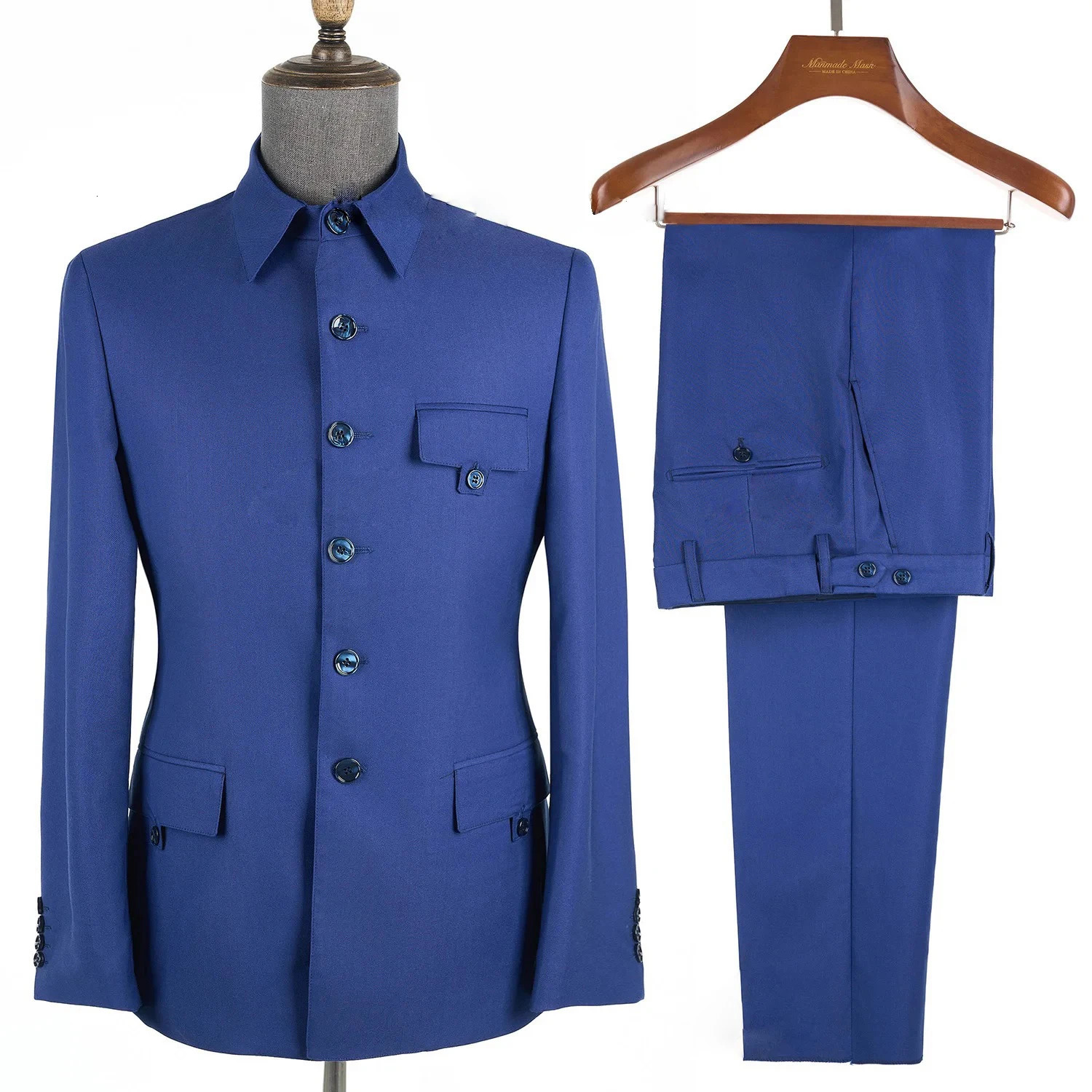 Safari Men Suits Official Daily Wear Stand Collar TailorMade Formal Casual Business Costume Homme 260313