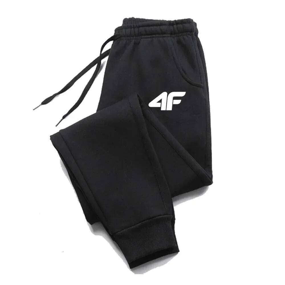 4F Men's Creativity Printed Jogging Fitness Joggers, Running Pants, Training Sport Trousers, Sportswear Sweatpants, Z260315