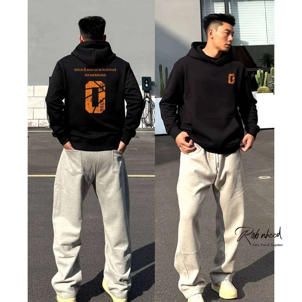 American Hip-hop Letter Print Hoodie Autumn Winter 2025 New Oversize Cotton Plush Pullover Loose Y2K Tops Warm Men clothing Z260314