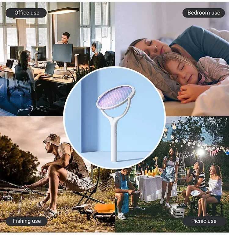 5 in1 Mosquito Killer Lamp Multicunctional Angle Adjustable Bug 2 in1 Mosquito Swatter Electric USB Rechargeable Fly Bat Swatter H260313