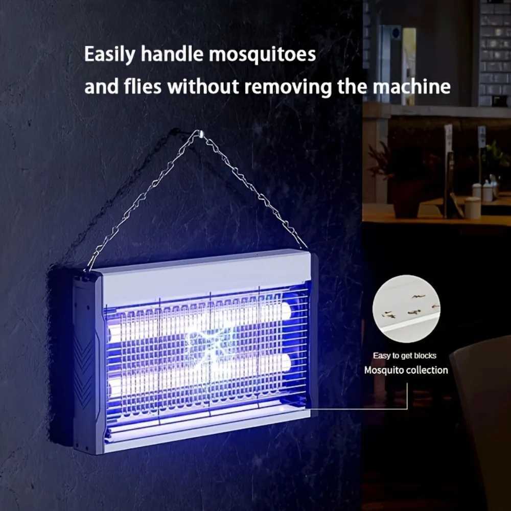 Mosquito Killer Lamp Wall Mount Silent Electric Zapper Star Projection Night Light for Hotel Bedroom Home Insect Control H260313