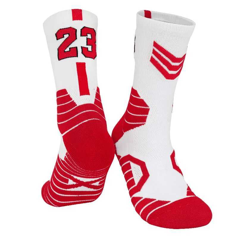 Number Basketball Socks Non-Silp Men Professional Sports Socks Middle Thickened Towel Bottom Child Team Match baloncesto Socks D260313