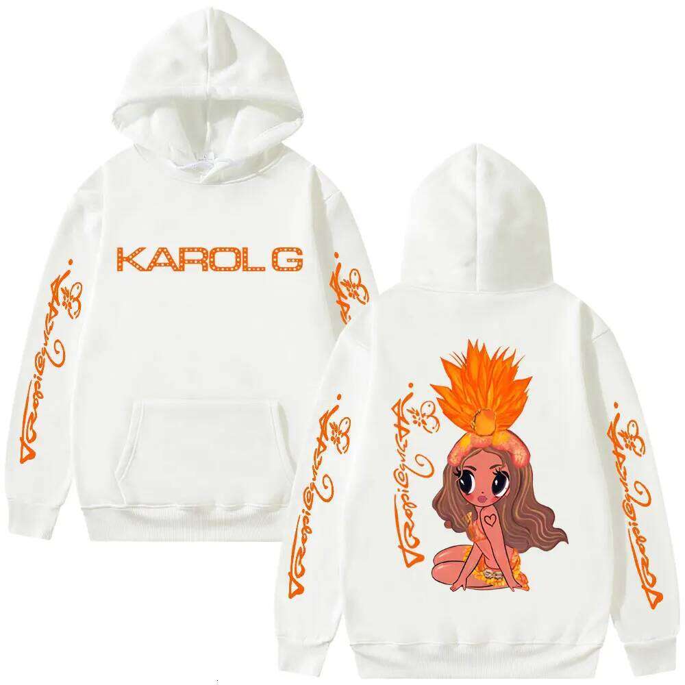 Karol G Tropicoqueta 2025 Hoodie Men Women Fashion Pop Music Sweatshirt Unisex Casual Fleece Cotton Oversized Hoodies Pullover Z260314