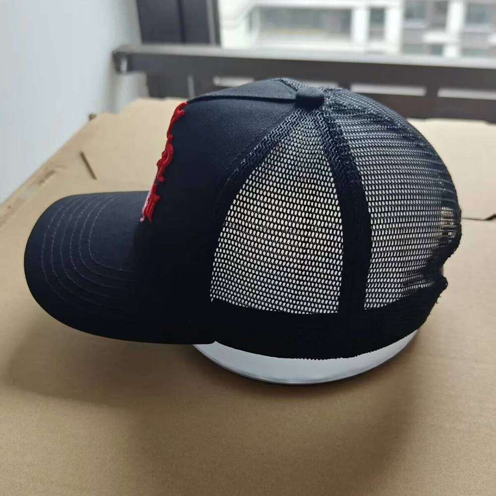 Lettering Embroidered Trucker Hat Adjustable Baseball Cap Z260314