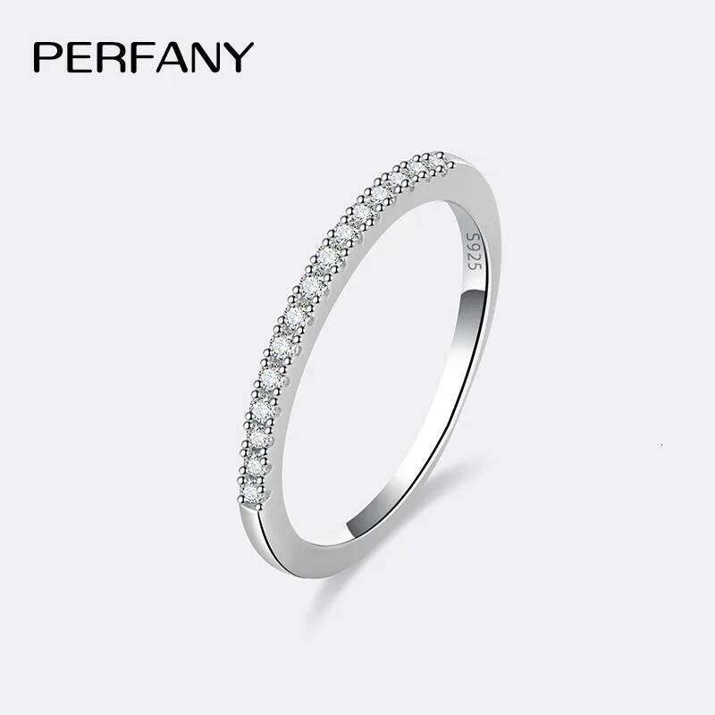 PERFANY GRA Certified Moissanite Ring for Women S925 Pure Silver Classic Eternal Laboratory Diamond Wedding Fashion Jewelry H260312