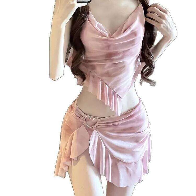 Bikini Swimsuit, Women's Three Piece Set, High-end Split, Flesh Covering, Conservative Beach Vacation, Hot Spring Swimsuit 26H0313