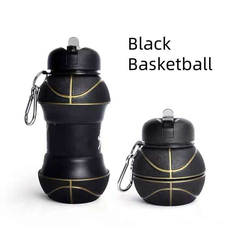 Fold Camping Cups Mug Outdoor Sports Basketball Football Tennis Golf School Leakproof Portable Kids Water Bottle Z260313
