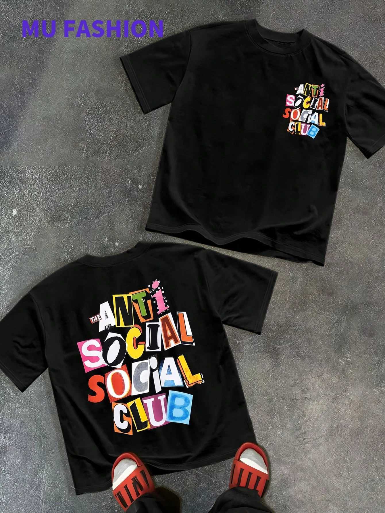 man clothe Social Club Men Printed Casual And Comfortable To Wear Mens T Shirt Ideal Unisex Breathable harajuku COTTON D260313
