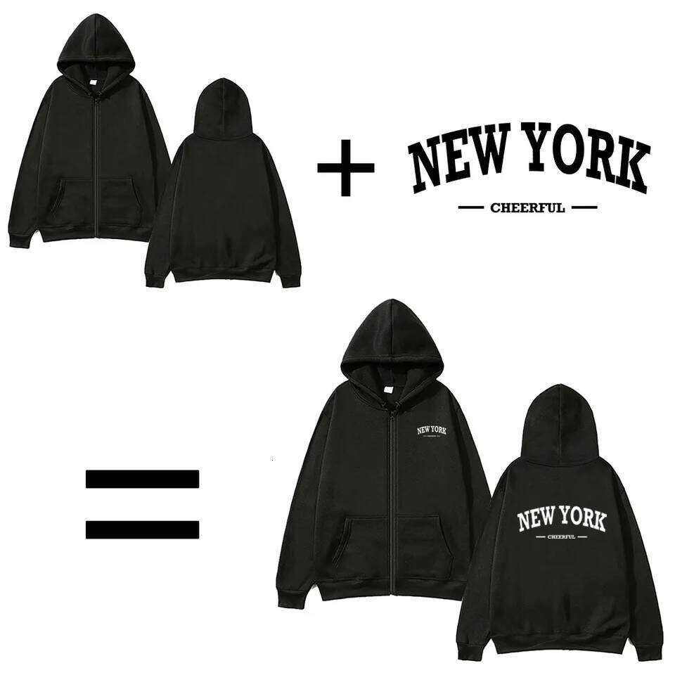 DIY Personalised customised logo, men's street zip front sports sweatshirt, women's casual knitted hoodie, couple's gift Z260315