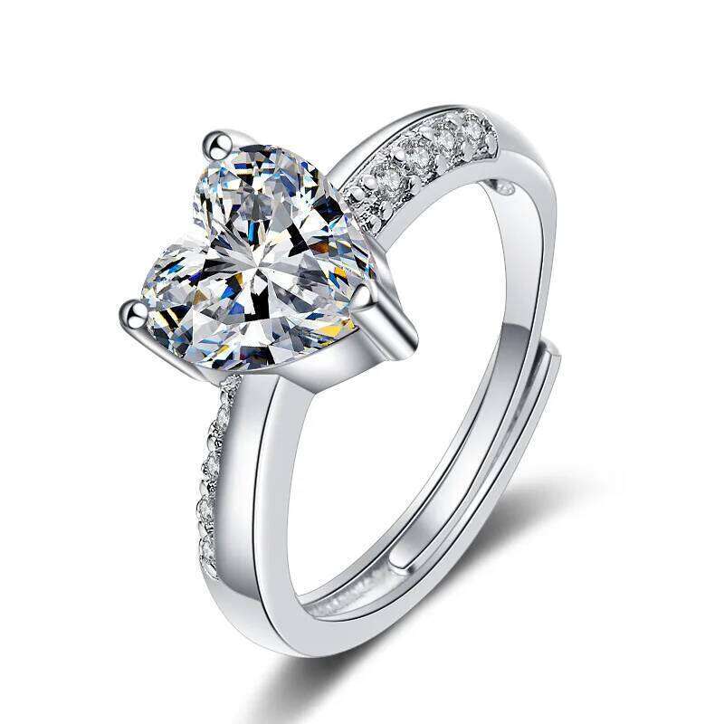 New 925 Sterling Silver Shining Moissanite for Women Wedding Jewelry Engagement Charm Party Fashion Gift Top Quality Ring H260312