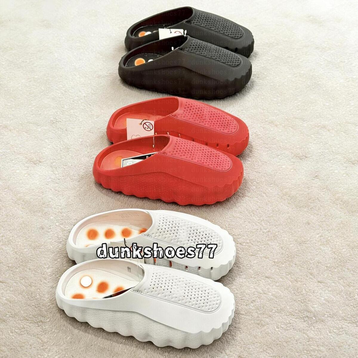 Desginer Slippers mind 001 slides mind 002 Running shoes Soft Rubber Tech Comfort Bone White Red Black Light Smoke Grey Mens Womens Mind001 Summer Beach shoe