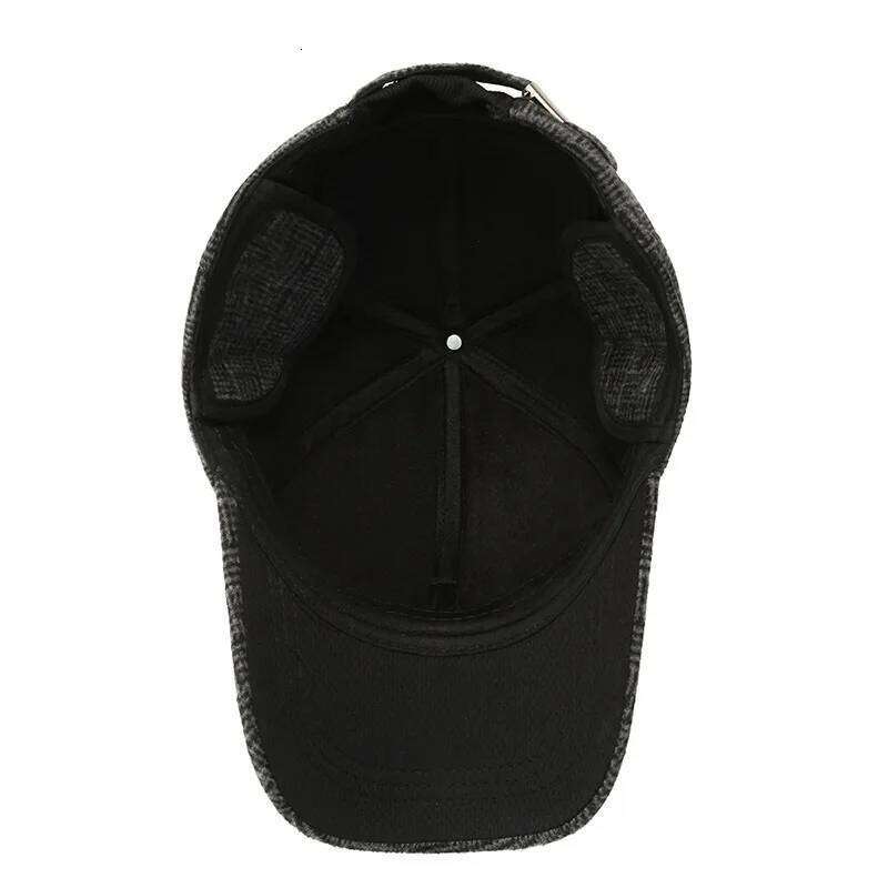 Keep Warm Winter Baseball Caps with Earflaps Casual Men's Snapback Gorras Dad Cap Male Outdoor Thick Trucker Hat Z260313