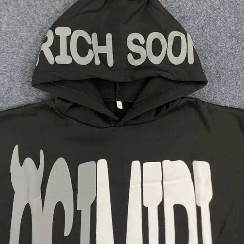 Harajuku Foam Hooded Sweatshirt Letter Printed Oversized Hoodie Streetwear Retro Trendy Brand Fashion Loose Z260315