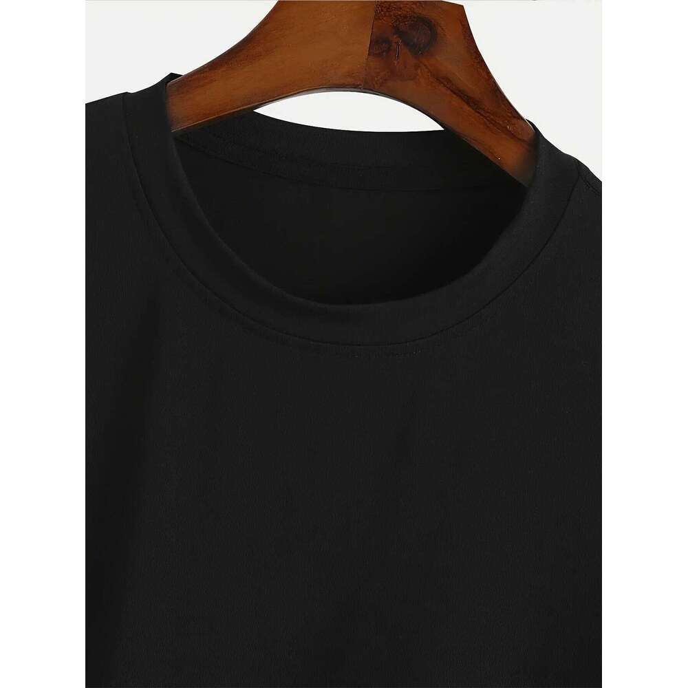 Plus Size Not My Problem T - Shirt for Women | Casual Crew Neck Medium Stretch Z260314