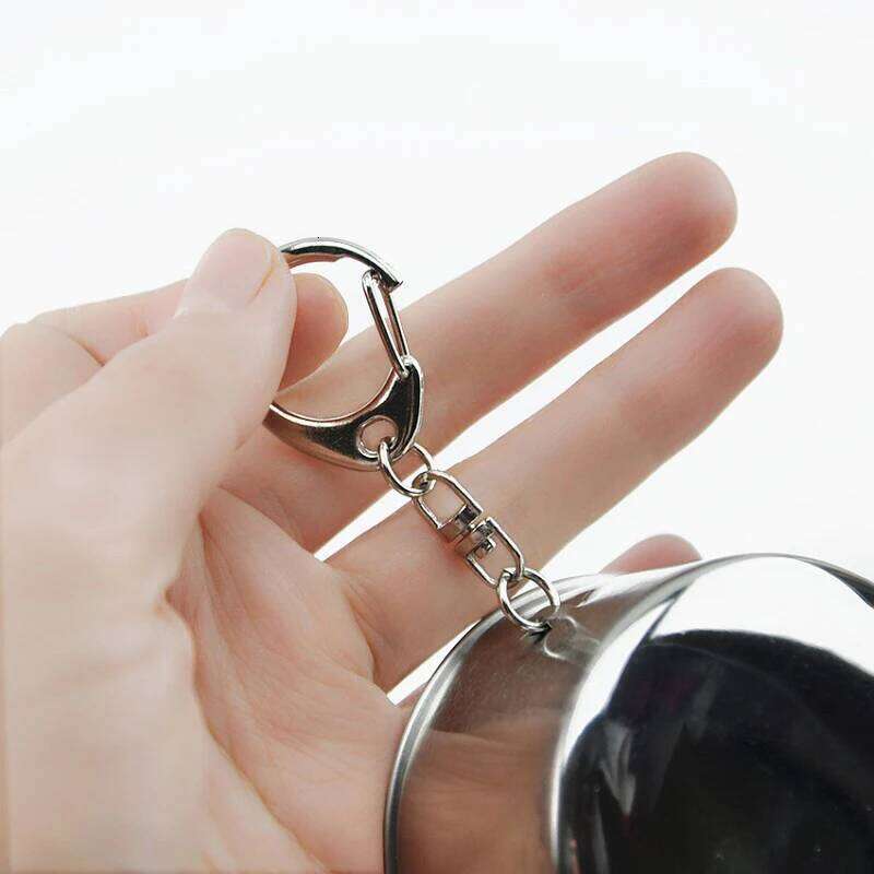 Stainless steel telescopic small wine travel compression keychain portable outdoor folding cup Z260313