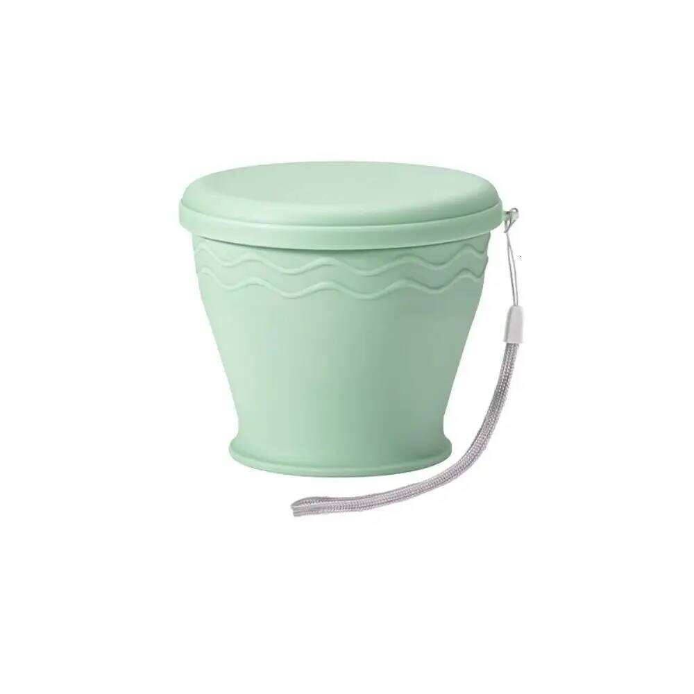 New 200ml Foldable With Lid Silicone Collapsible Retractable Portable Drinking Cup Outdoor Travel Z260314