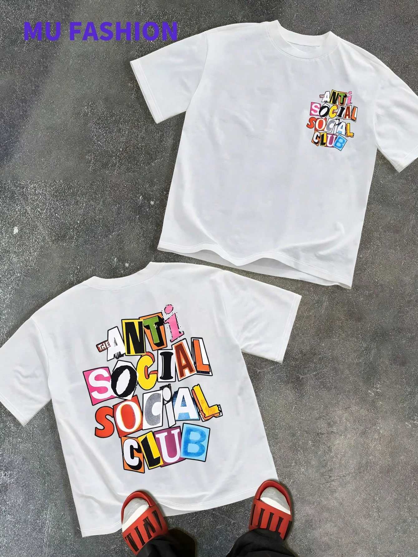 man clothe Social Club Men Printed Casual And Comfortable To Wear Mens T Shirt Ideal Unisex Breathable harajuku COTTON D260313