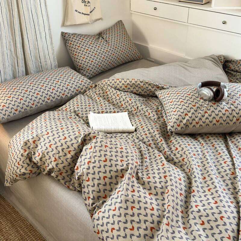 100% Cotton Duvet Cover with 2 Pillowcases - Soft & Breathable Bedding Set 3Pieces, Hypoallergenic, Easy Care, 16 Sizes H260312 - view 7