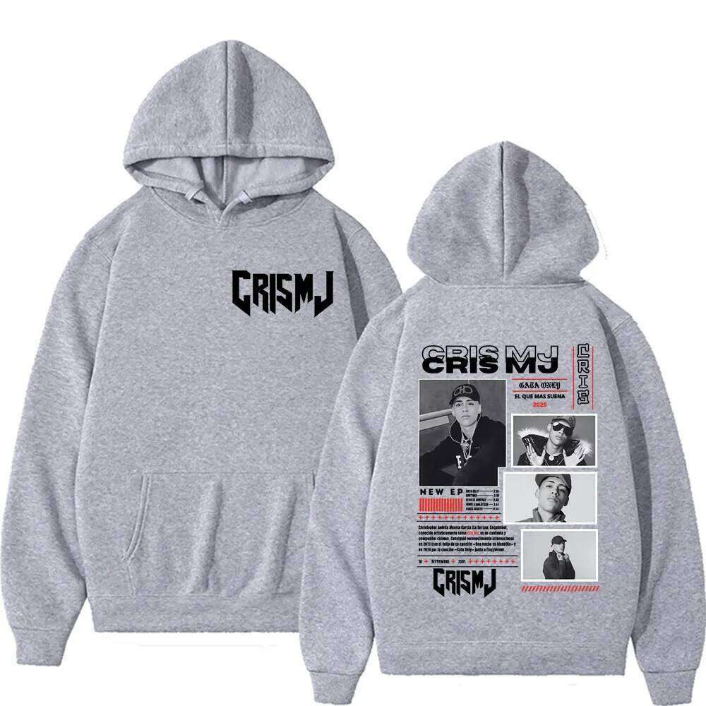 Rapper CRIS MJ Album Tour 2025 Graphic Hoodies Women Men Clothing Harajuku Retro Hoodie Long Sleeve Oversized Comfort Sweatshirt Z260314