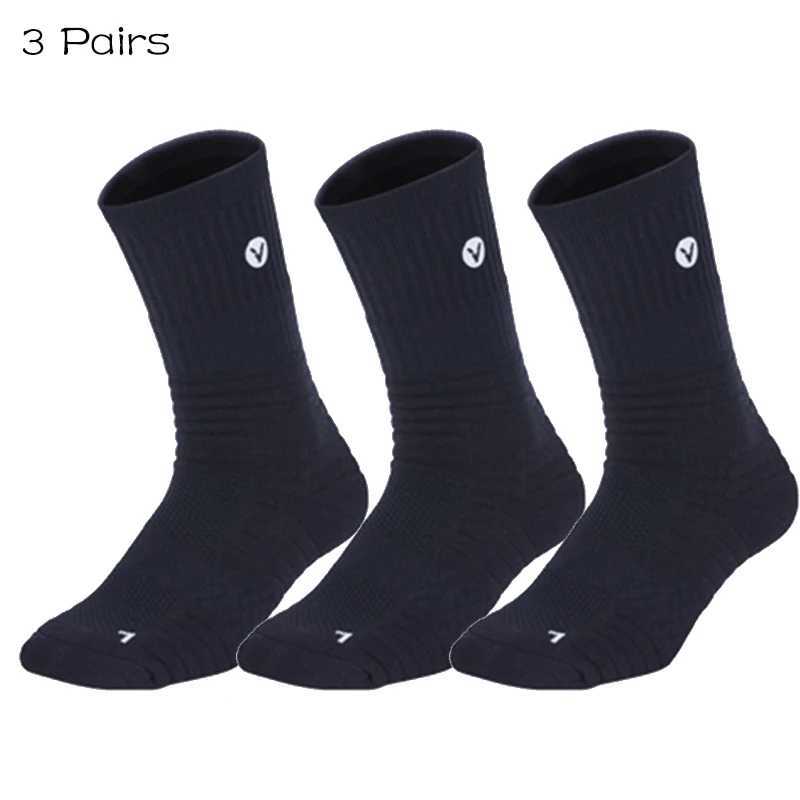 3 Pairs Professional Sport Socks Towel Bottom Non Slip Basketball Socks Outdoor Golf Racing Cycling Socks Footwear D260313