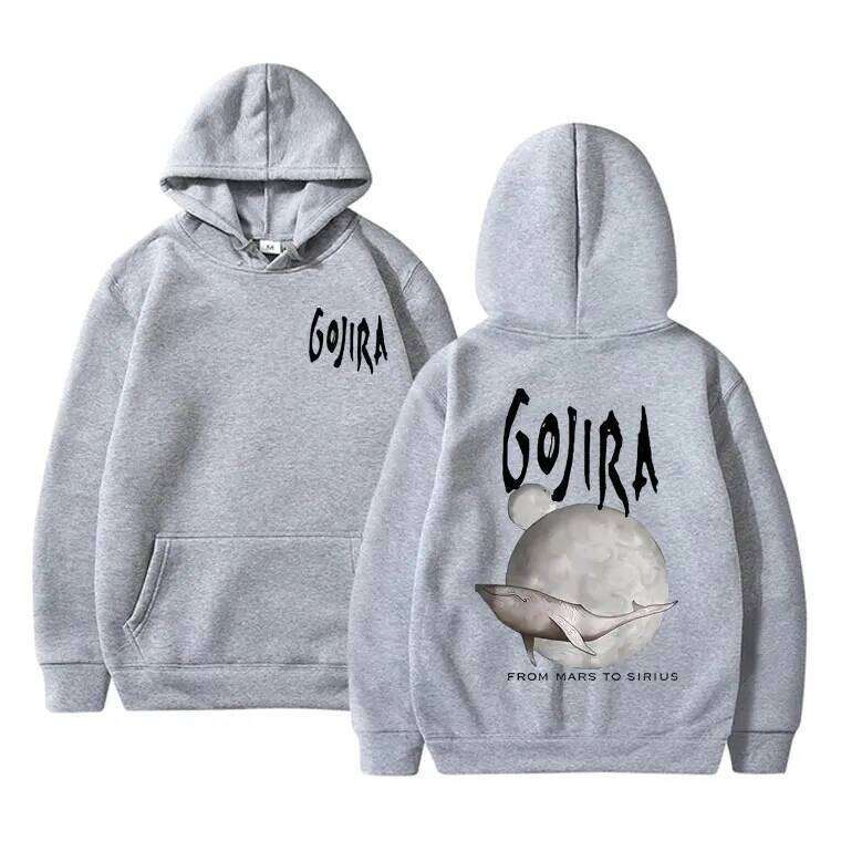 France Metal Band Gojira From Mars To Sirius Flying Whales Music Album Graphic Hoodie Male Fashion Vintage Pullover Tracksuit Z260315