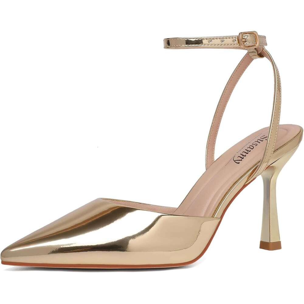 For Women Stiletto Closed Pointed Toe Backless Dress High Heels Sexy Kitten Pumps Wedding Guest Party Dance Prom Dressy Comfort Shoes MOJIDASHU