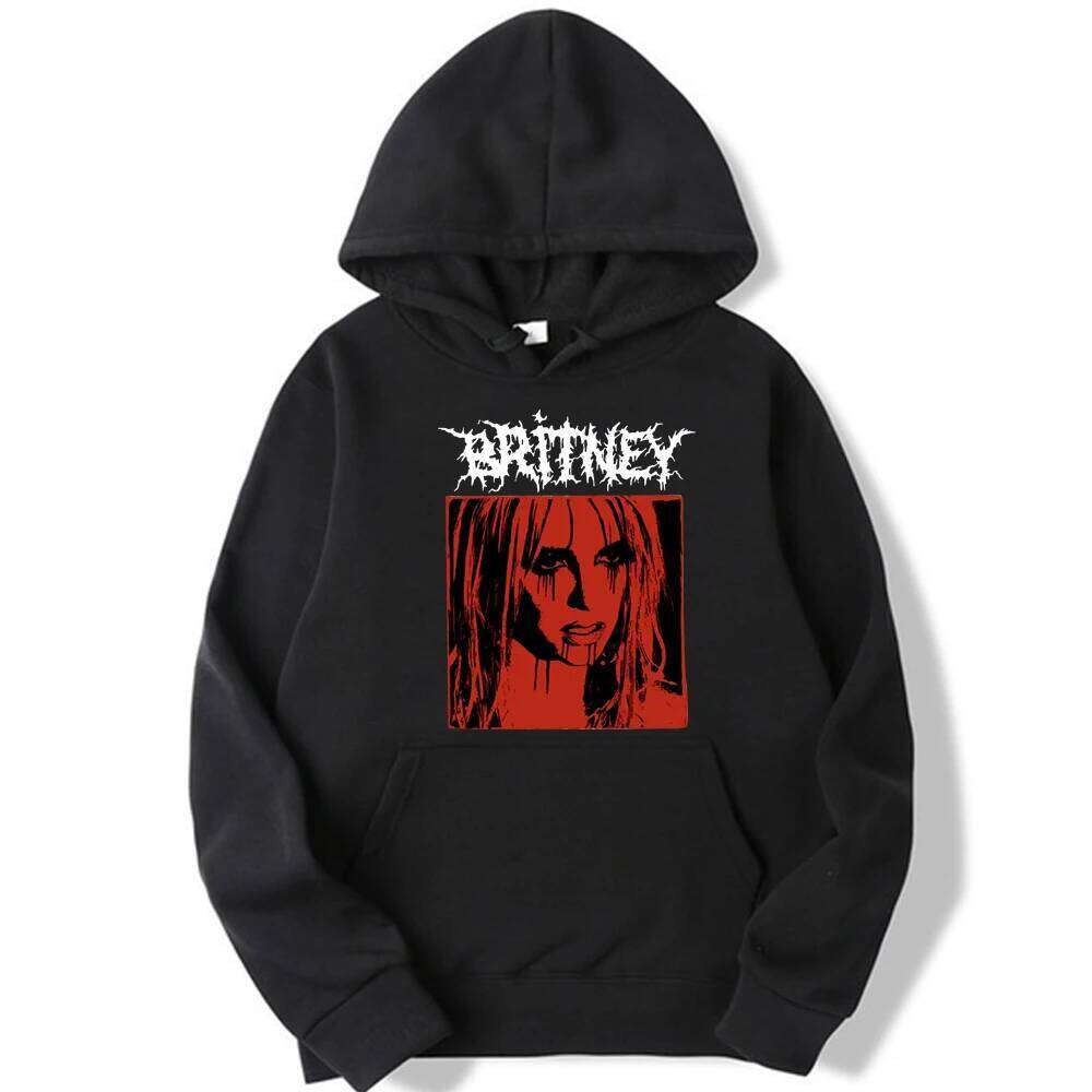 Britney Spears Metal Rock Graphic Hoodies Male and Female Z260314