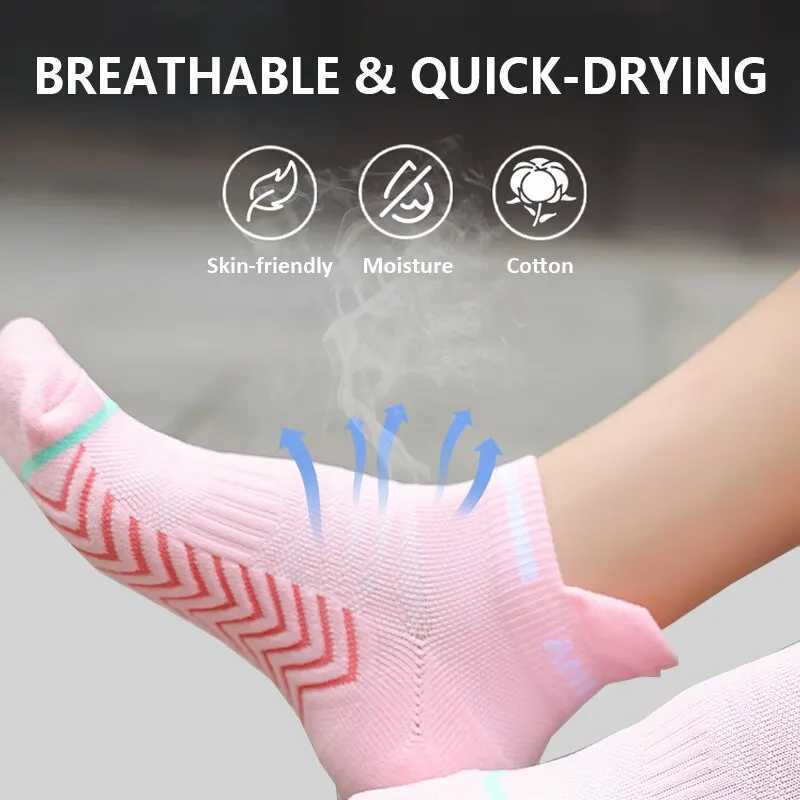 5 Pairs/Lot Men Sport Socks Athletic Cycling Socks Breathable Outdoor Socks Basketball Fitness Running Socks For Men And Women D260313