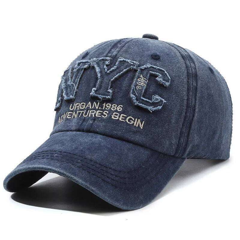 Adjustable Women's Black Baseball Cap - Breathable, Stylish, Sun Protection, "NYC" Embroidery, Hand Washable Z260314