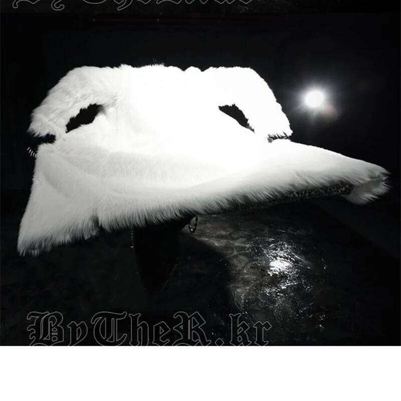 Winter new men's long fox fur coat casual warm jacket black and white colored windbreaker Z260313
