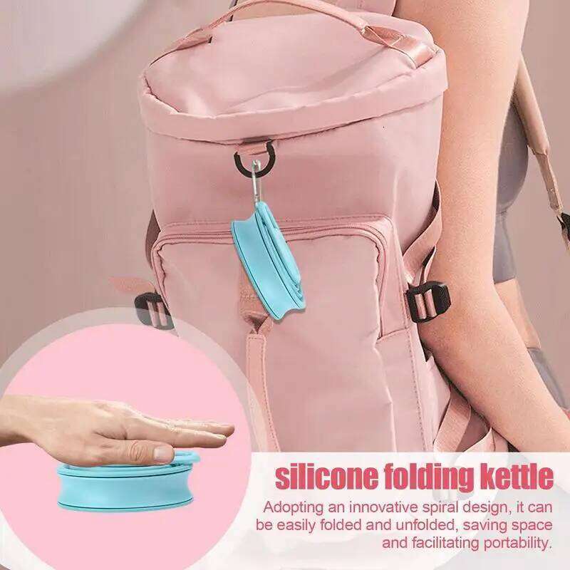 Foldable Bottle Silicone Reusable Lightweight Folding Water Bottles Portable Leak Proof Z260313