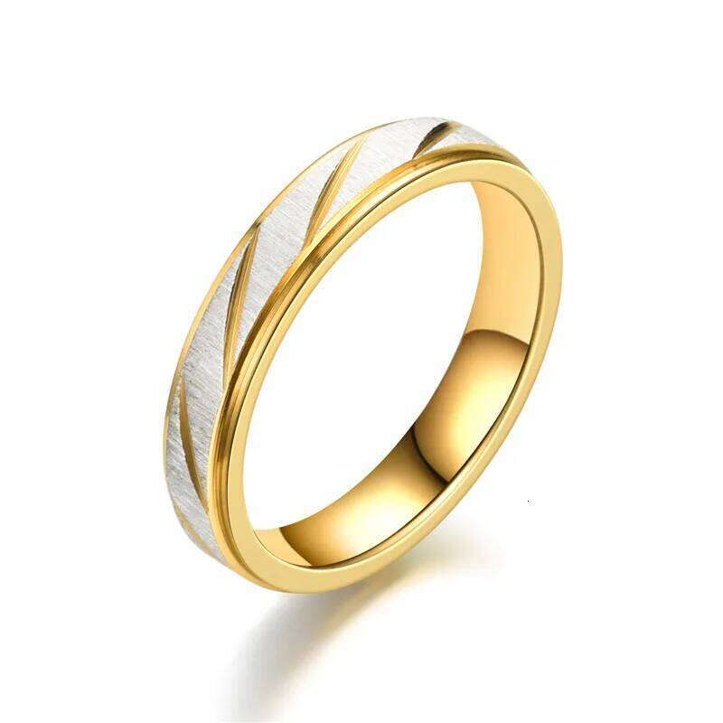 New Unique Wave Pattern Couple For Men Women High Quality Stainless Steel Ring Engagement Wedding Rings Jewelry Gift H260312