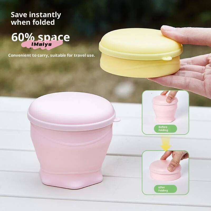 Heat Resistant Folding Silicone Mug Soft Rubber Drinking Cup for Travel Camping - Portable Water Cups Z260314