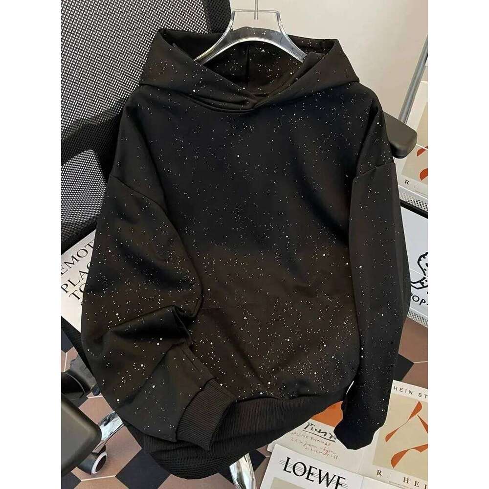 American High Street Sweatshirts for Men Women in Spring Autumn Loose Hooded Tops Trendy Brand Handsome Z260315