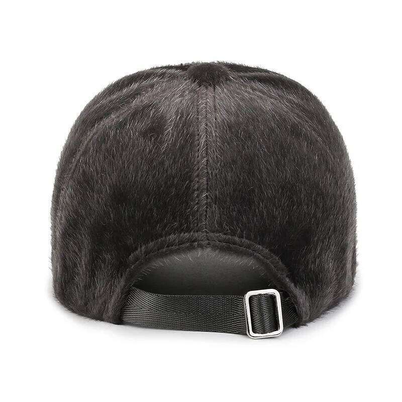 FS Gray Purple Warm Plush Winter Baseball Caps For Men Luxury Brand Women Hats Outdoor Windproof Golf Hat Casquettes Hommes 2026 Z260314