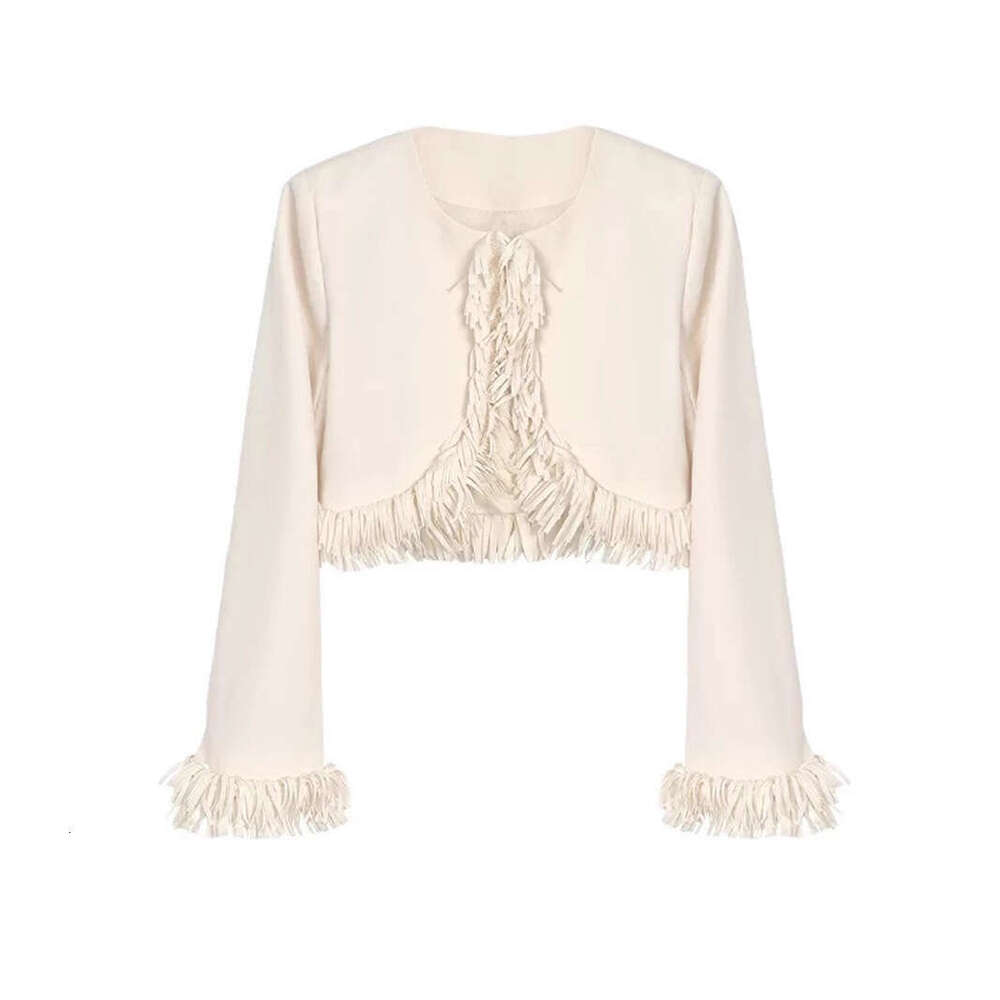 2026 spring and summer socialite style European and American trendy brand fashion designer versatile inventory women's short jacket