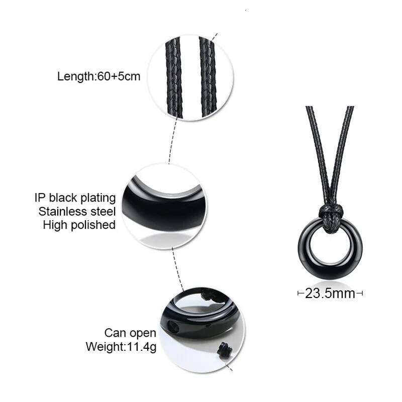 Circle of Life Eternity Karma Necklaces,Memorial Pendant Ashes Necklace s for Women Men,Keepsake Cremation Jewelry H260312