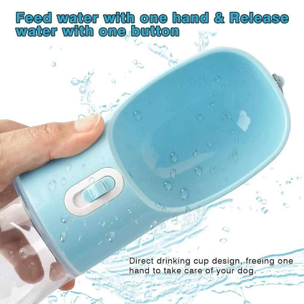 Dog Water Bottle Portable Pet Drinking water Feeder Bowl food feeding for Puppy dog cat Outdoor Walking Travel Supplies 26W0313
