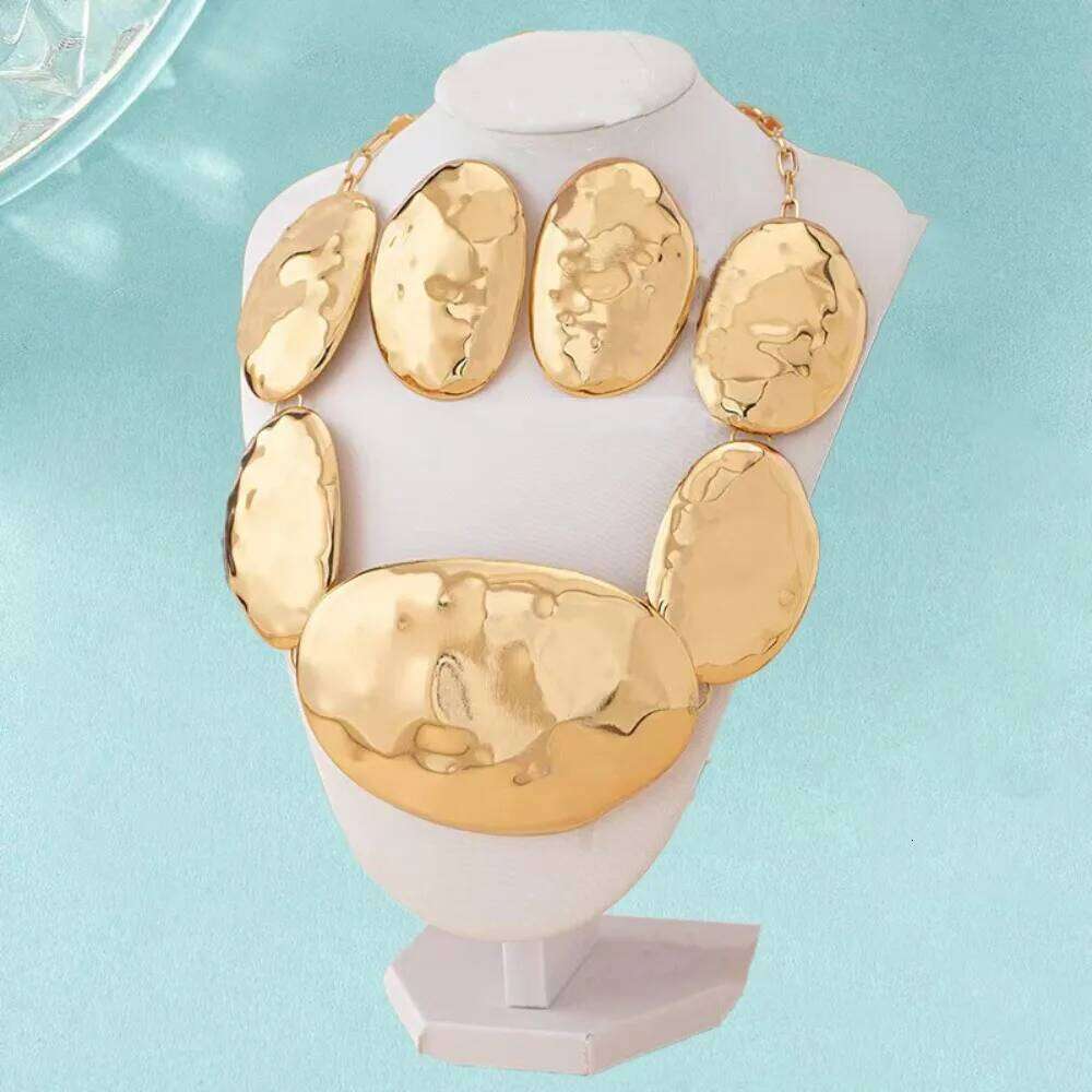 New Oval Elliptical Pendant Bohemian Y Shape Earring Set Elegance Large Sweater Chain Fashion Jewelry H260312