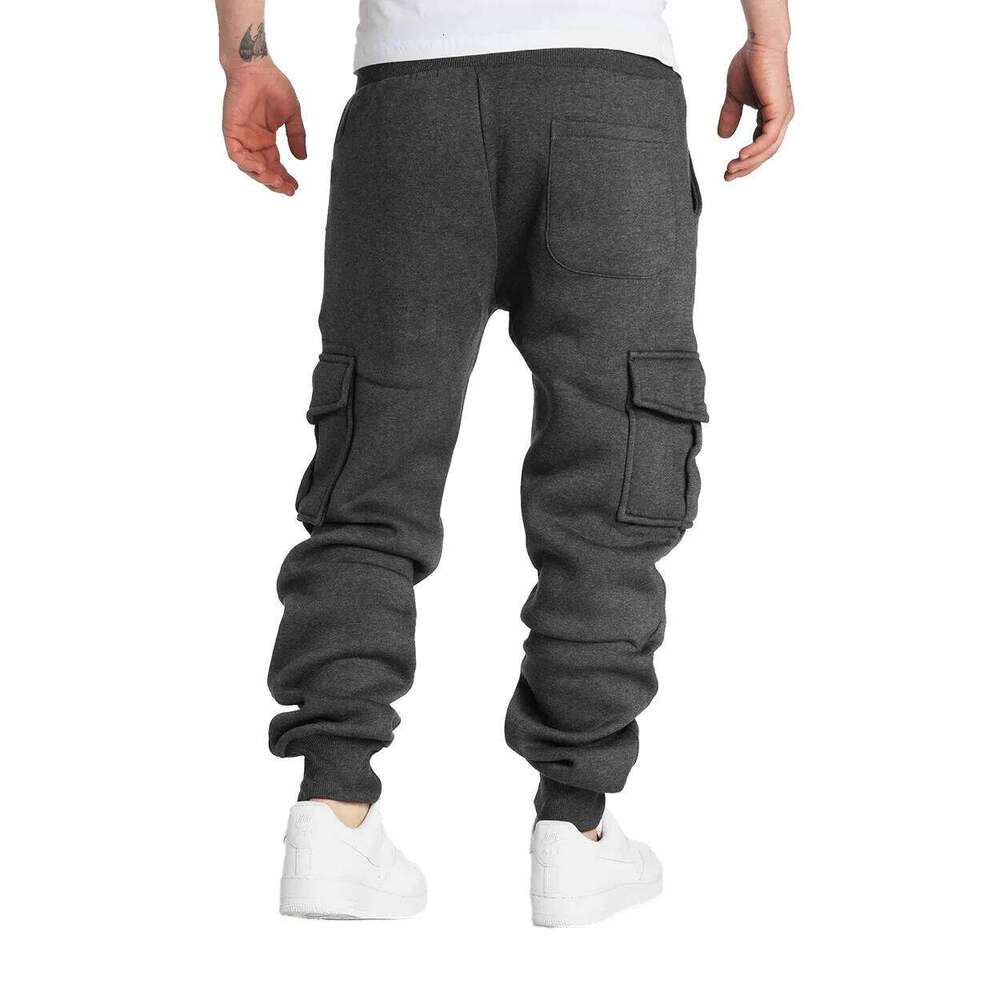 2025 Men's Casual Cargo Sweatpants Spring/Autumn S-2XL Waist Drawstring Joggers Hiking Tactical Pants for Men with Pockets Z260315