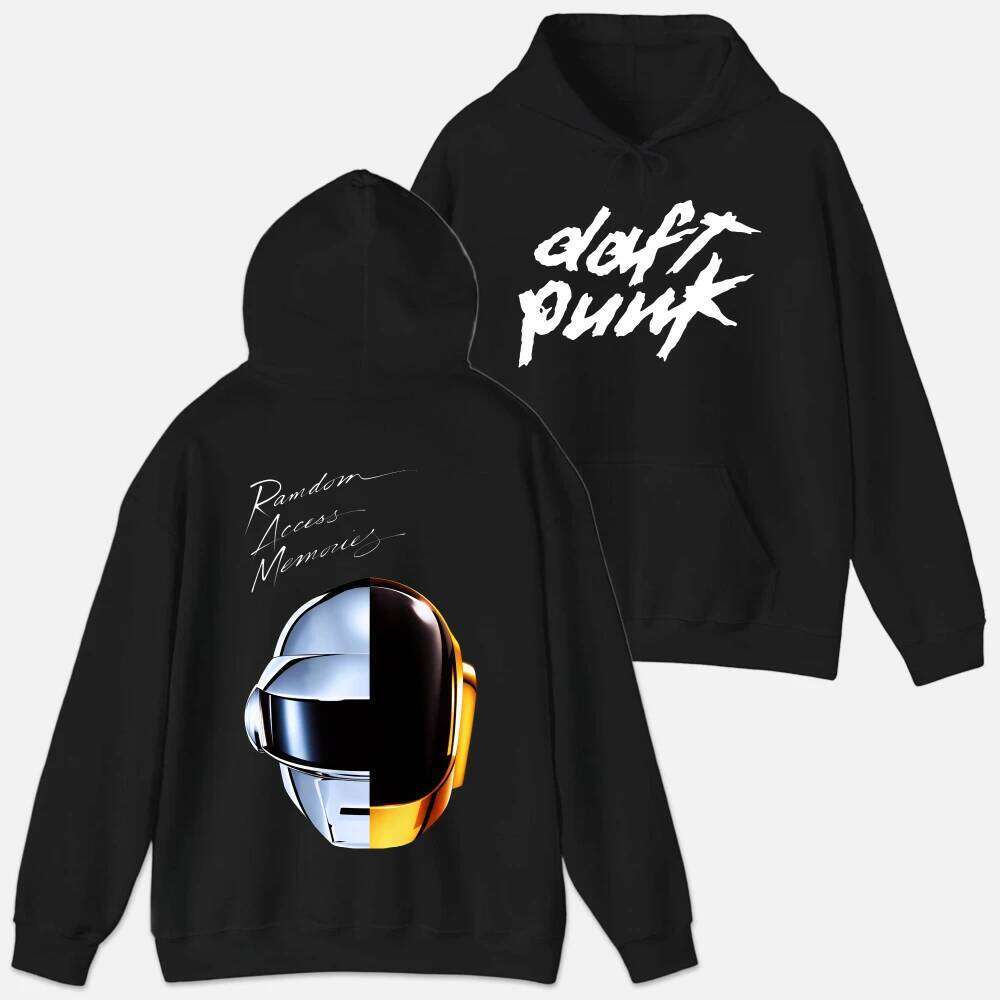 D-Daft Punk Men Long Sleeve Graphic Sweatshirt Quality Clothing Autumn Streetwear Custom Hoodie Funny Clothes Unisex Tops Plain Z260314