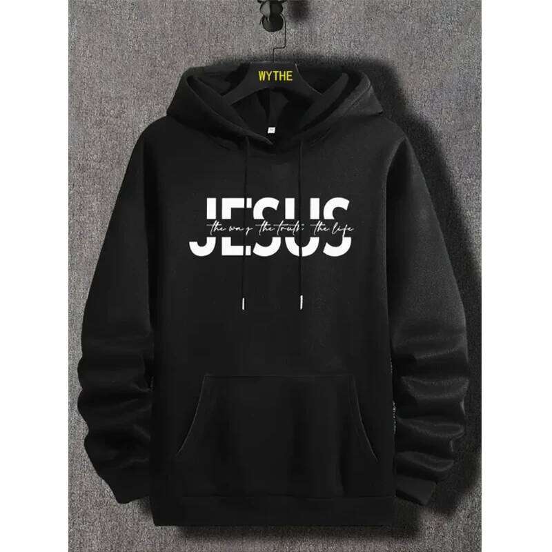 Men's casual fashion high-end quality New York print, street fashion, trendy men's autumn and winter hoodie Z260314