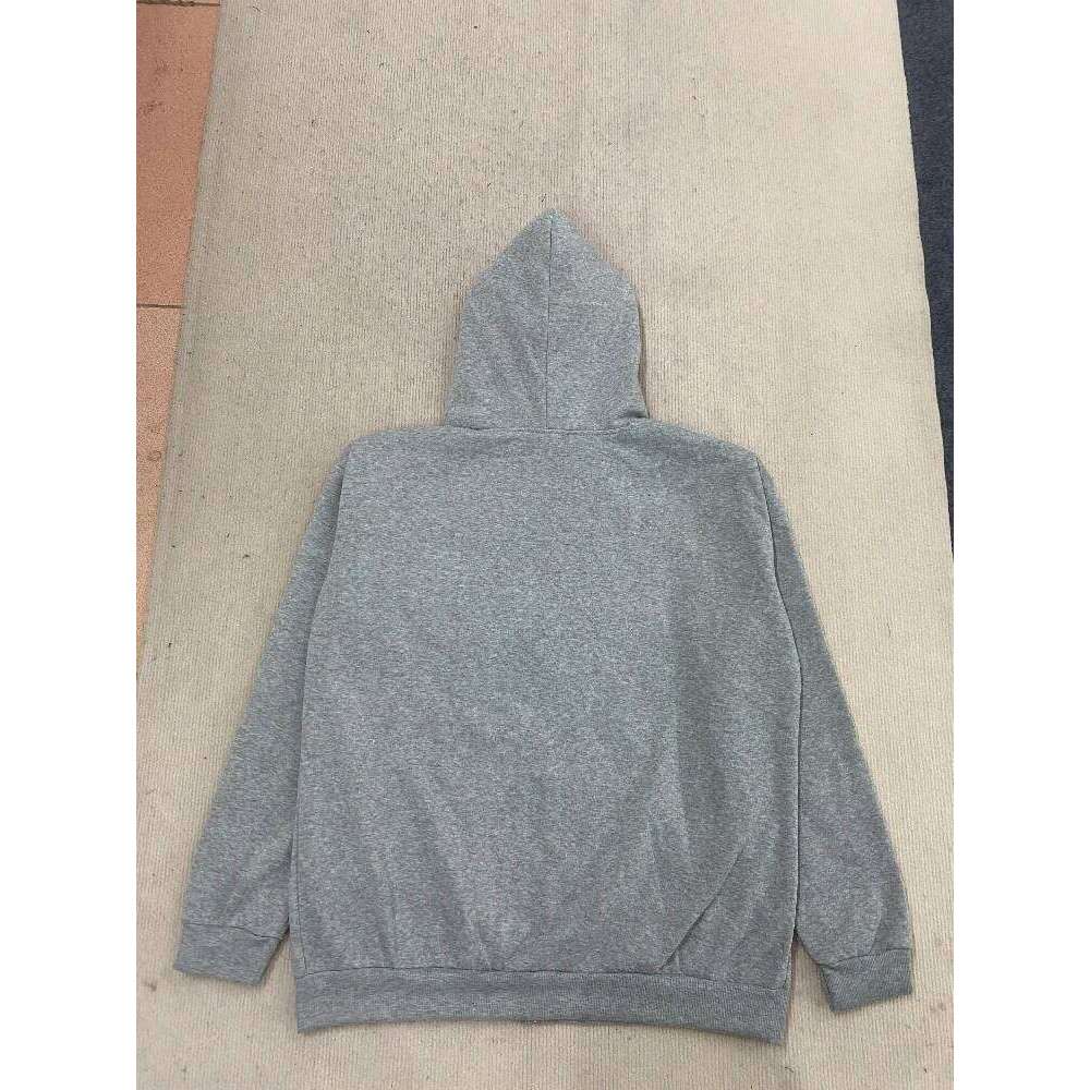 Hip hop zipper solid color spray printed hoodie for both men women, loose fitting clothing, warm and versatile in autumn Z260315